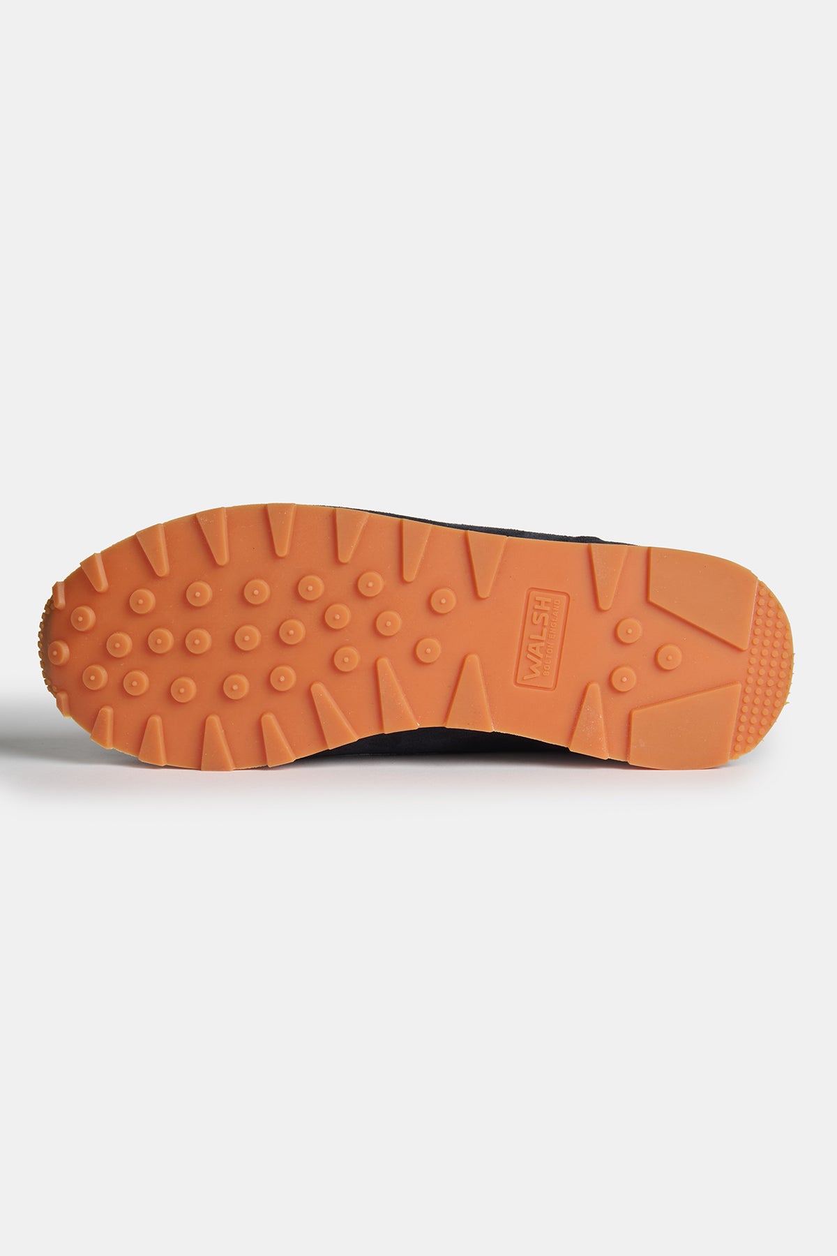 
            The sole of women&#39;s Parlick style Trainer in blue/ navy/ off white
