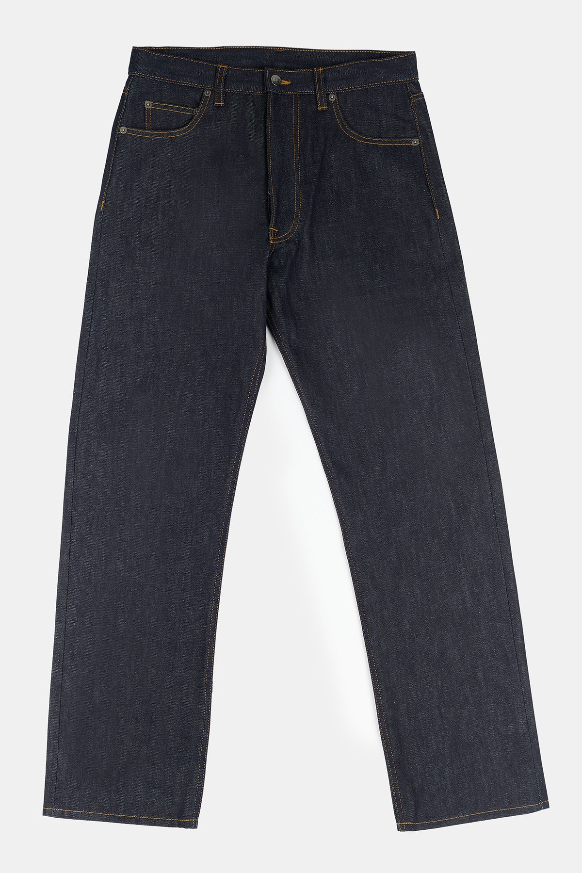 
            Men&#39;s Loose Fit Button Fly Arran Jean - Indigo